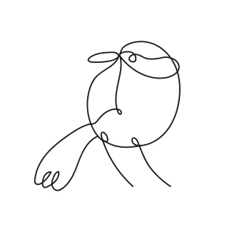 Cute Bird Cute Bird One Line Drawing: Learn to Sketch Small Birds with Just One Line