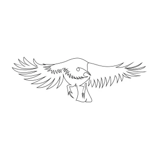 Bird Flying Flying Bird One-Line Sketch: Build Confidence Drawing Common Motion Forms