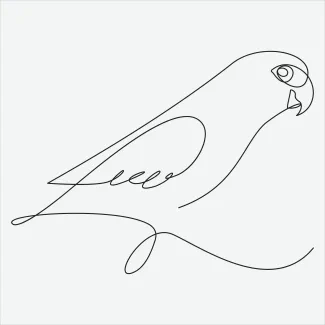 Parrot "Minimalist One Line Parrot Drawing: Capturing Intelligence and Vibrancy in Simple Art"