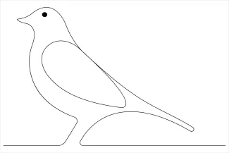 Cute bird One Line Cute Bird Drawing: A Fun and Easy Way to Learn Drawing Basics