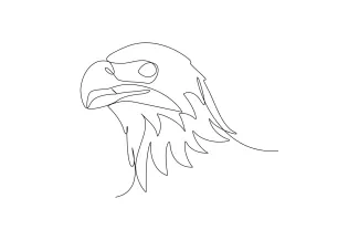 Eagle Easy One Line Eagle Drawing: Build Focus and Shape Skills with This Powerful Bird