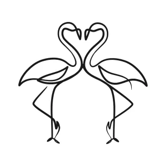 Flamingo Easy One-Line Flamingo Drawing: Learn Balance and Body Structure with a Single Line