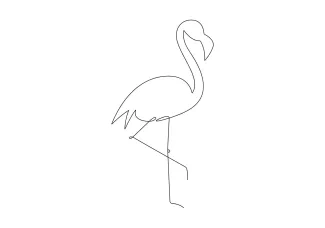 Flamingo Flamingo One Line Art for Beginners: Practice Animal Drawing with Simple Forms