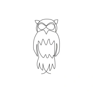 Owl Beginner’s One-Line Owl Sketch: A Simple Way to Explore Bird Features