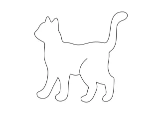 Continuous Line Cat Drawing for Developing Artistic Observation Skills