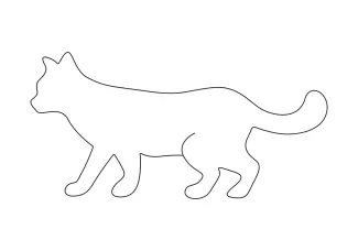 Draw a Cat Using Continuous Line Drawing for Better Focus and Creativity