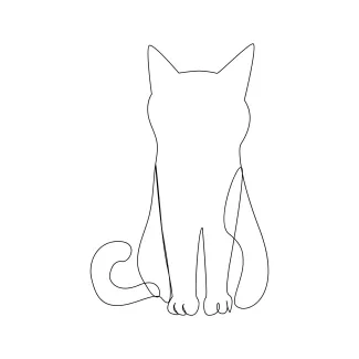  Line Cat Drawing Practice: A Fun and Easy Way to Explore Animal Shapes