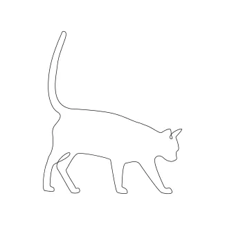 Simple Line Cat Drawing: Learn Basic Animal Shapes with Minimal Effort