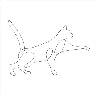 "Simple One Line Cat Drawing: A Beginner-Friendly Way to Create Art"