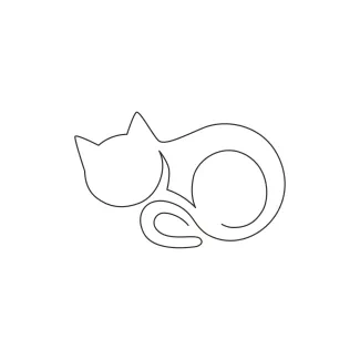 Easy Pet Kitten Drawing with One Line: Build Skills Through Fun and Simple Art