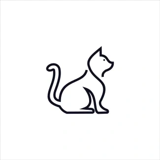 Learn to Draw a Cat in One Line: Great for Practicing Simple Forms