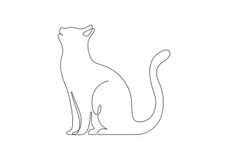 Cat Easy Cat Drawing with One Line: Build Creative Confidence and Art Focus