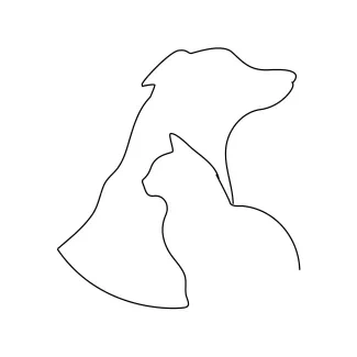  Line Drawing of Cats and Dogs: Practice Friendship in Simple Animal Art