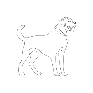 One-Line Dog Art: Fun Drawing Project for All Ages and Skill Levels