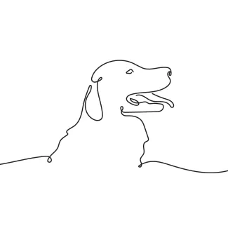 Dog Line Drawing: Great Starter for Pet Art