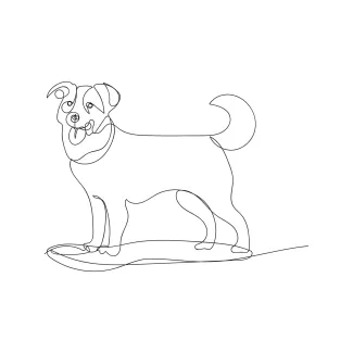 Draw a Dog in One Line: Practice Balance and Structure with Pet Shapes