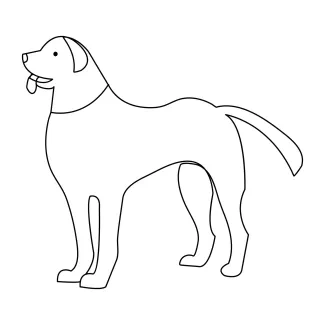 "One-Line Dog Sketch: A Quick and Creative Drawing Activity"