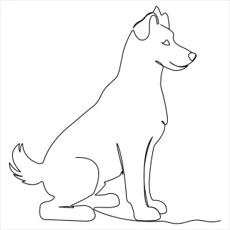 One-Line Dog Drawing: Great Practice for Body Shape and Balance