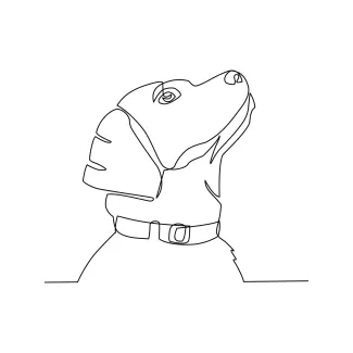 Simple Dog Art with One Line: Great Practice for Animal Drawing Skills