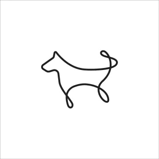 "Minimalist One Line Pet Dog Drawing: An Accessible Way to Illustrate Companionship"
