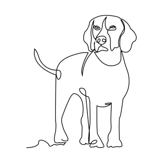 One Line Dog Drawing for Creative Expression: Learn to Draw with Confidence
