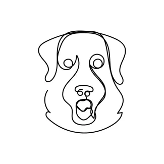 Line Art Dog: Easy and Fun for Beginners