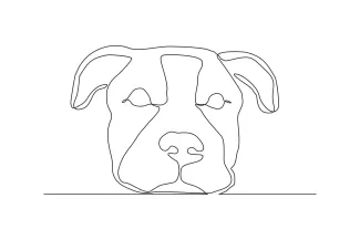 Happy Pet Dog "Minimalist One Line Happy Dog Drawing: A Quick and Easy Way to Sketch Pets"