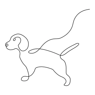 "One-Line Dog Art: A Creative and Simple Way to Draw"