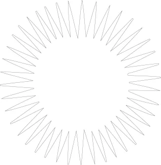 Sea urchin one line sketch Sea urchin line drawing with natural round body and spines