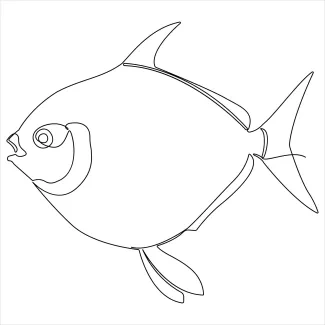 Simple One-Line Fish Art: Strengthen Hand Control with a Classic Shape