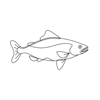Simple Tuna One-Line Drawing: Learn Speed and Flow in One Sketch
