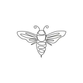 Bee One-Line Bee Drawing for Kids: Learn Simplicity Through Minimalist Art
