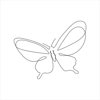 Draw a Butterfly with One Line: A Calm and Creative Drawing Activity
