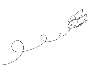 Fluttering Moth One Line Drawing: Fun and Easy Practice for Nature-Inspired Artists