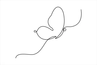 Simple Butterfly One Line Drawing: A Great Practice for Nature-Loving Artists