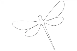 Dragonfly in One Line: Build Confidence Through Basic Insect Drawing Practice