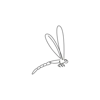 Agile fliers dragonfly One-Line Dragonfly Drawing: Discover Balance and Shape with Minimal Tools