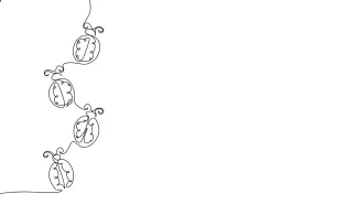 Ladybug Minimal Ladybug Drawing in One Line: A Beginner-Friendly Insect Art Idea