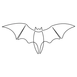 Easy Flying Bat in One Line: Learn Symmetry and Shape in Art