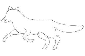 One Line Fox Drawing: A Simple Guide to Drawing Woodland Animals
