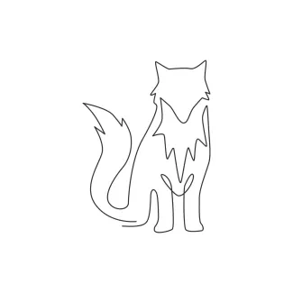 Draw a Fox in One Line: Quick Art for All Ages