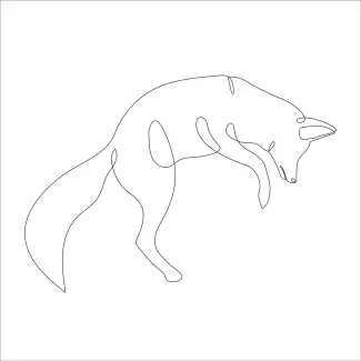 One Line Fox Drawing for Beginners: Quick and Easy Animal Art You Can Try