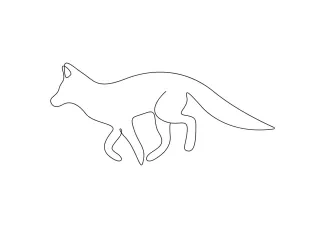 Fox One Line Fox Drawing: Explore Animal Shapes in a Fun and Easy Way