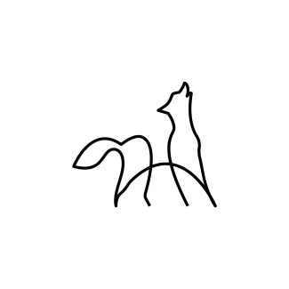 Wolf "Minimalist One Line Wolf Drawing: A Powerful Yet Simple Art Technique"