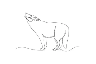 Wolf Draw a Wolf in One Line: Simple Art That Brings the Wild to Life