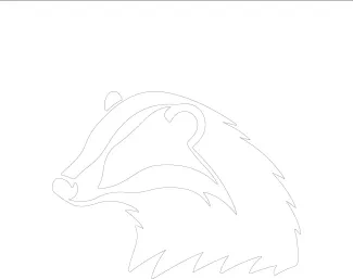 Badger One Line Badger Drawing: Learn to Sketch Forest Animals with Simple Lines