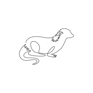 Otter One Line Otter Drawing: Learn to Draw Playful Forms with Simple Techniques