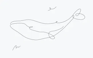 One Line Whale Drawing: Explore Sea Life with Simple Line Techniques