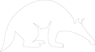 Aardvark "One Line Aardvark Drawing: A Minimalist Approach to Iconic Wildlife Forms"