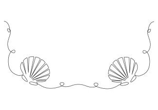Open oyster shell seashell One-Line Oyster Shell Drawing to Explore Opening Shapes and Texture